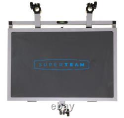 Shakespeare Superteam grand support latéral avec pied pour boîte-siège de pêche à la carpe et bras pour canne à pêche