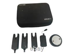 Sonik SKS2 Kit d’alarme de touche pour la pêche de la carpe et du brochet, 3 cannes, comprend une lampe de bivouac