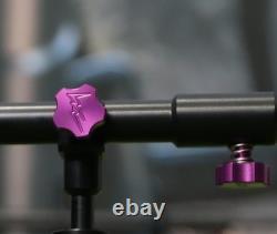 Summit x Lidsters Support de Canne à Carpe Mini Points Noirs 3 Canes Vis Violet
