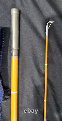 Une belle canne à carpe Edgar Sealey Carpmaster de 10 pieds prête à pêcher des années 70.